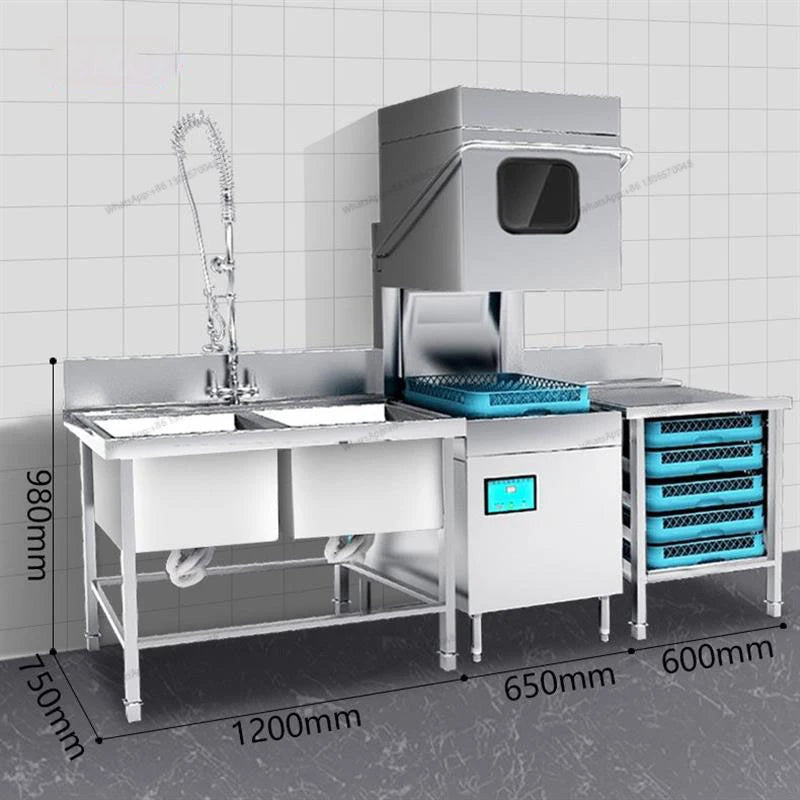 Uncover Dishwasher Commercial Fully Automatic Restaurant Canteen Large Restaurant Small Catering Cup Washing Machine