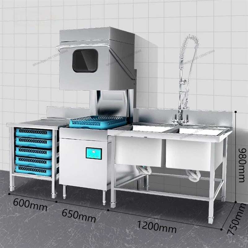 Uncover Dishwasher Commercial Fully Automatic Restaurant Canteen Large Restaurant Small Catering Cup Washing Machine