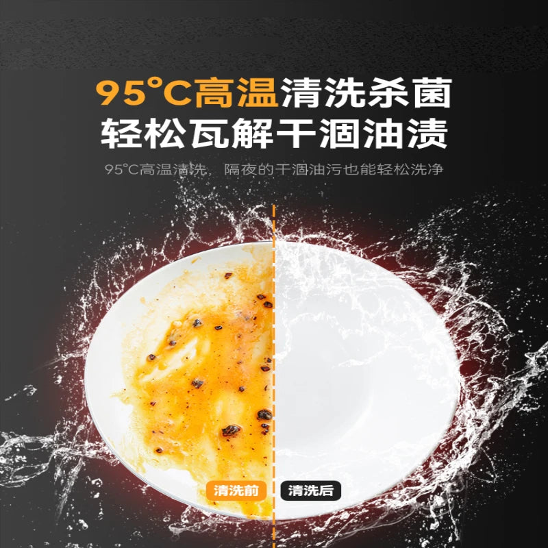 Uncover dishwasher for commercial restaurants, automatic dishwashing and dishwashing machines, for large canteens and restaurant