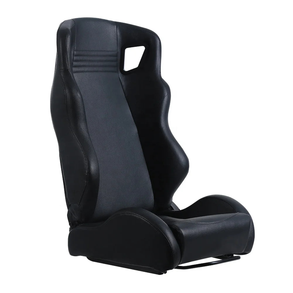 Universal Fiberglass Racing Adjustable PU Leather Fabric car bucket racing seat