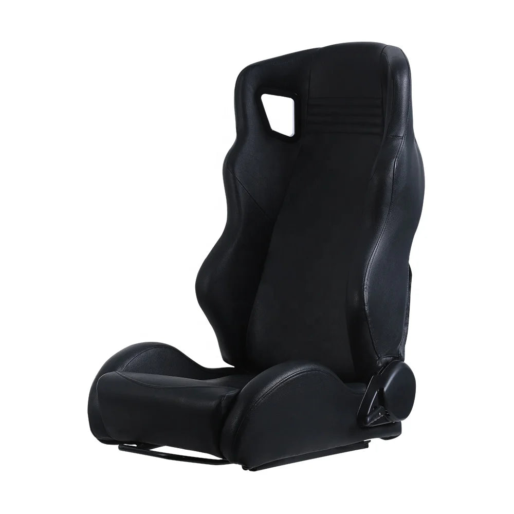 Universal Fiberglass Racing Adjustable PU Leather Fabric car bucket racing seat
