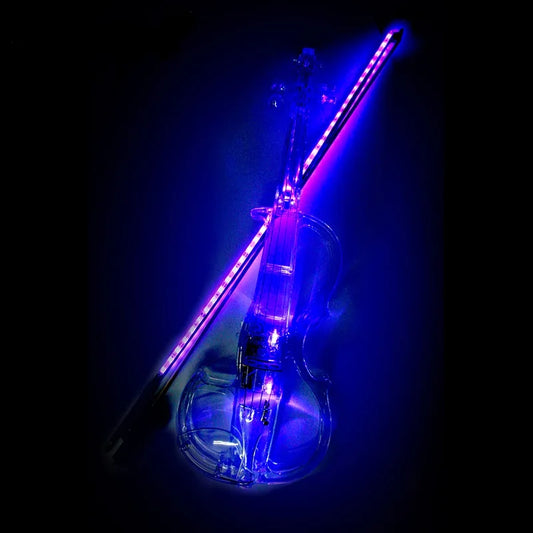 Upgraded Transparent Electric Violin Case Plastic Musical Instruments Classic Stringed Instruments High Quality
