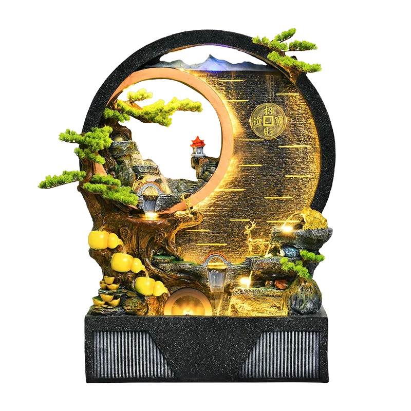 Villa Courtyard Town House Rockery Water Curtain Wall Landscape