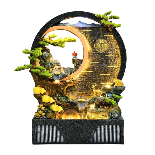 Villa Courtyard Town House Rockery Water Curtain Wall Landscape