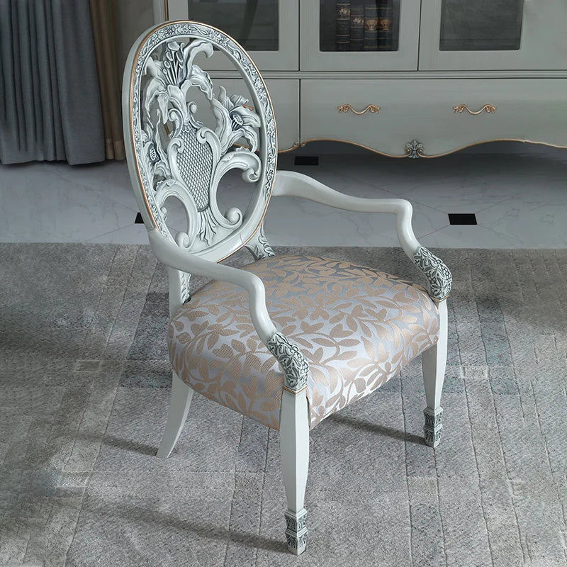 Villa study, European style solid wood 1.5m desk, bedroom, writing desk, desk