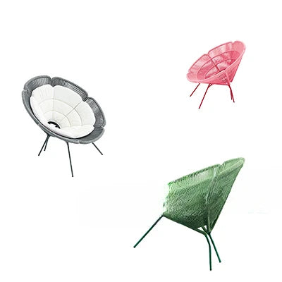 Vine Weaving Sofa, Tables, Chairs, Vine Chair Creative Petal Lotus Bedding Furniture, Garden Courtyard Waterproofing