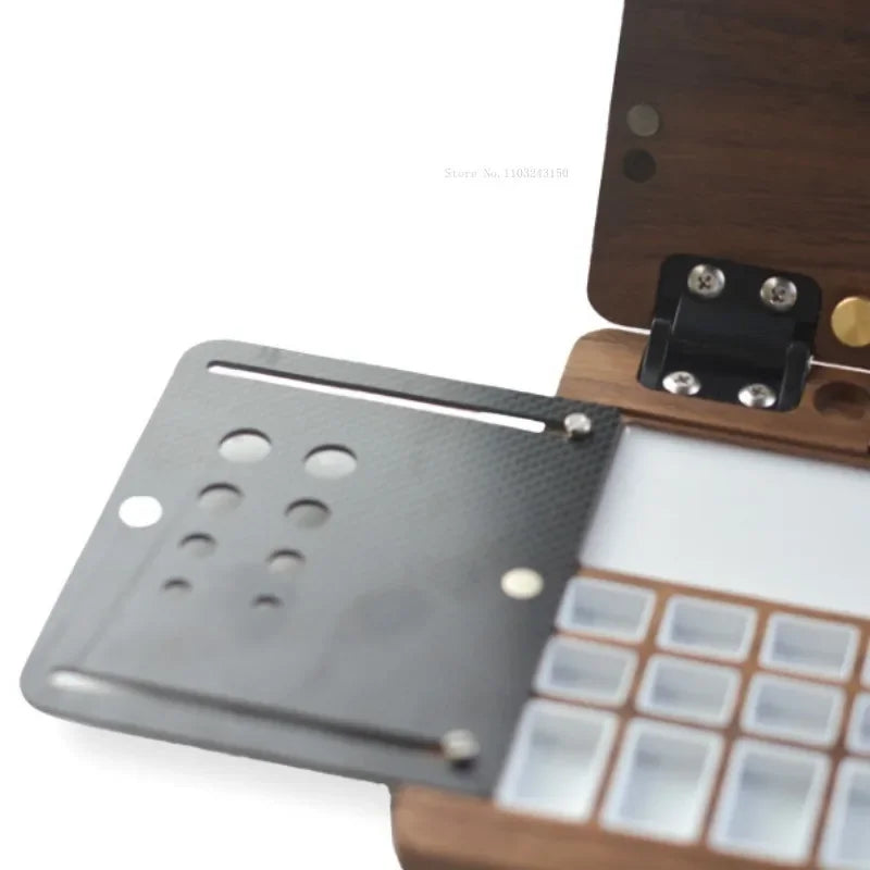 AOOKMIYA Vintage Wooden Easel Watercolor Painting Board Art Tools Portable Student Outdoor Sketching Watercolor Painting Palette Supplies