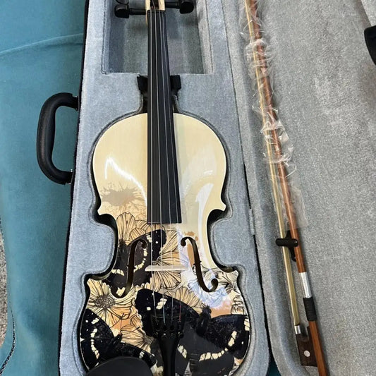 MMOOKA Violin Professional level Vintage handmade Classical Painting String instruments