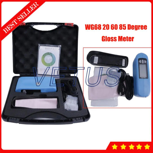 WG68 20 60 85 Three Angle Precision Gloss Meter with Painting Marble Metal Surface Vancometer Tester Measuring Instruments