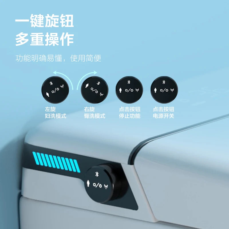 Wall-mounted built-in water tank, no water pressure limit, wall-mounted suspended integrated intelligent toilet