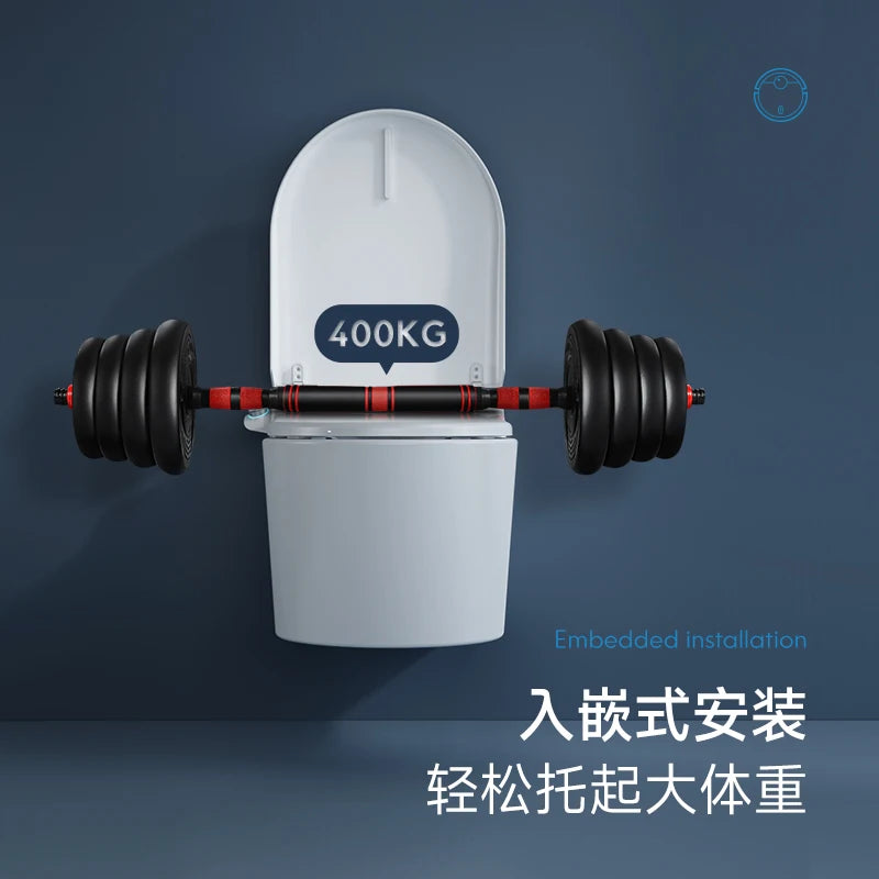 Wall mounted intelligent hidden water tank embedded wall row automatic toilet