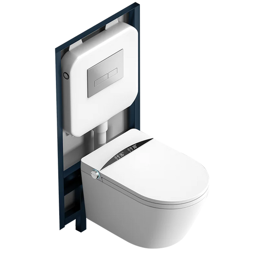 Wall mounted intelligent wall mounted water tank bracket, suspended wall mounted hotel household integrated toilet