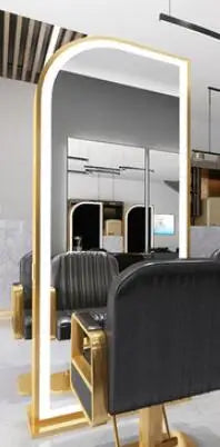 Wanghong barber shop Jingtai hairdresser mirror trendy double sided mirror cabinet integrated hair salon