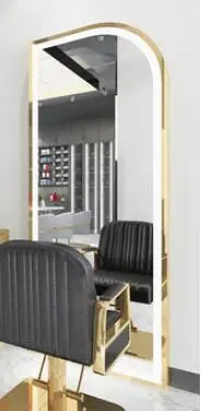 Wanghong barber shop Jingtai hairdresser mirror trendy double sided mirror cabinet integrated hair salon