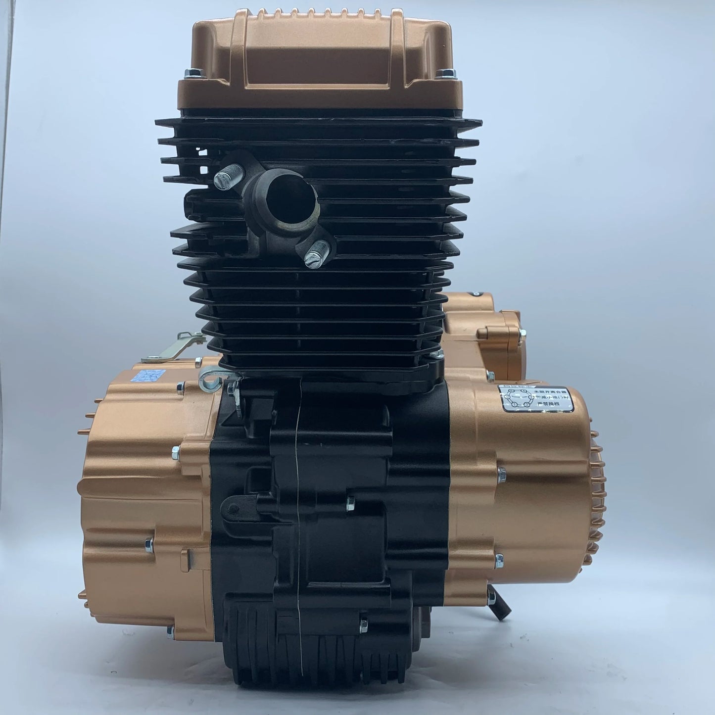 Water-cooled motorcycle engine