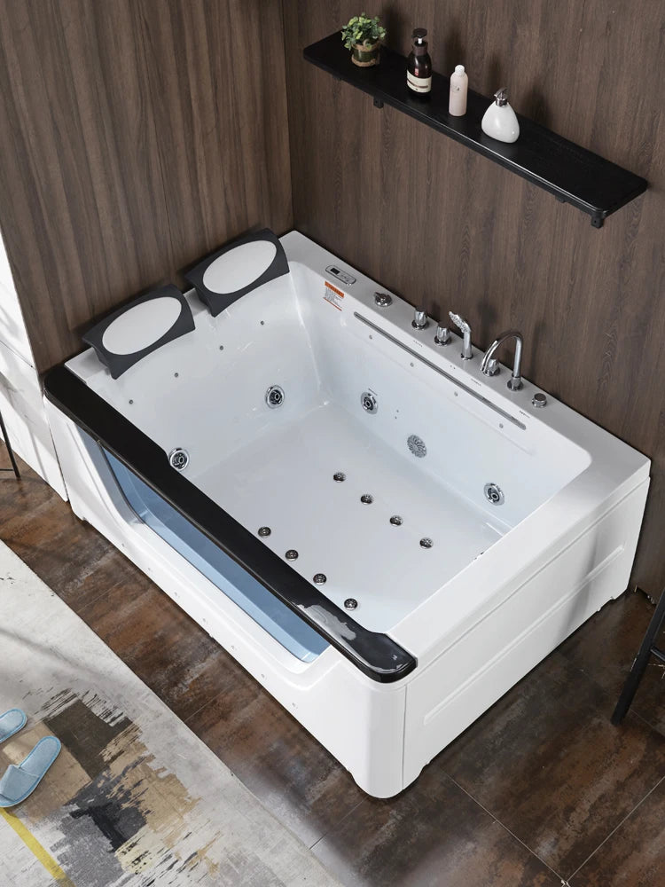 Waterfall water curtain Jacuzzi home single couple double thermostatic heated tub Upscale villa hotel bath