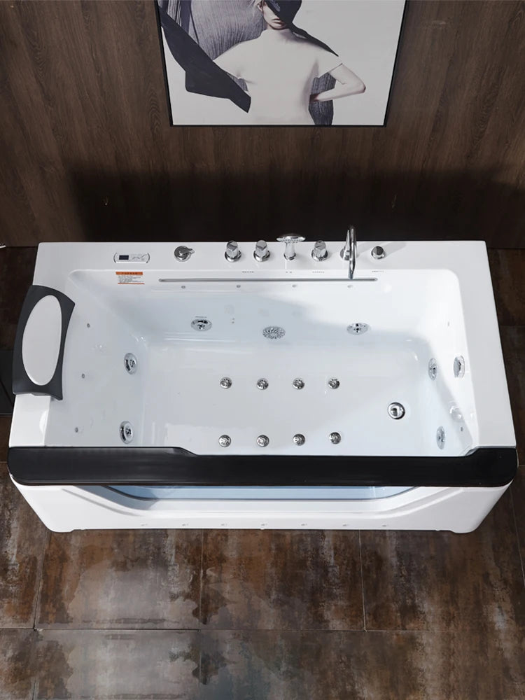 Waterfall water curtain Jacuzzi home single couple double thermostatic heated tub Upscale villa hotel bath