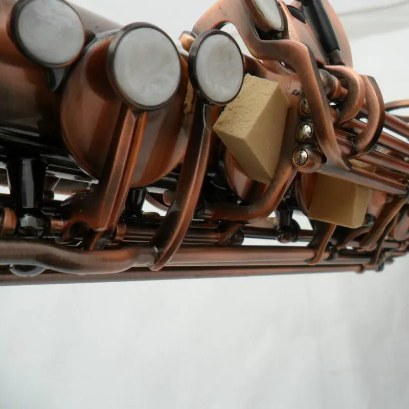 Weifang Rebon Bb Key Antique Brass copper Red Tenor Saxophone