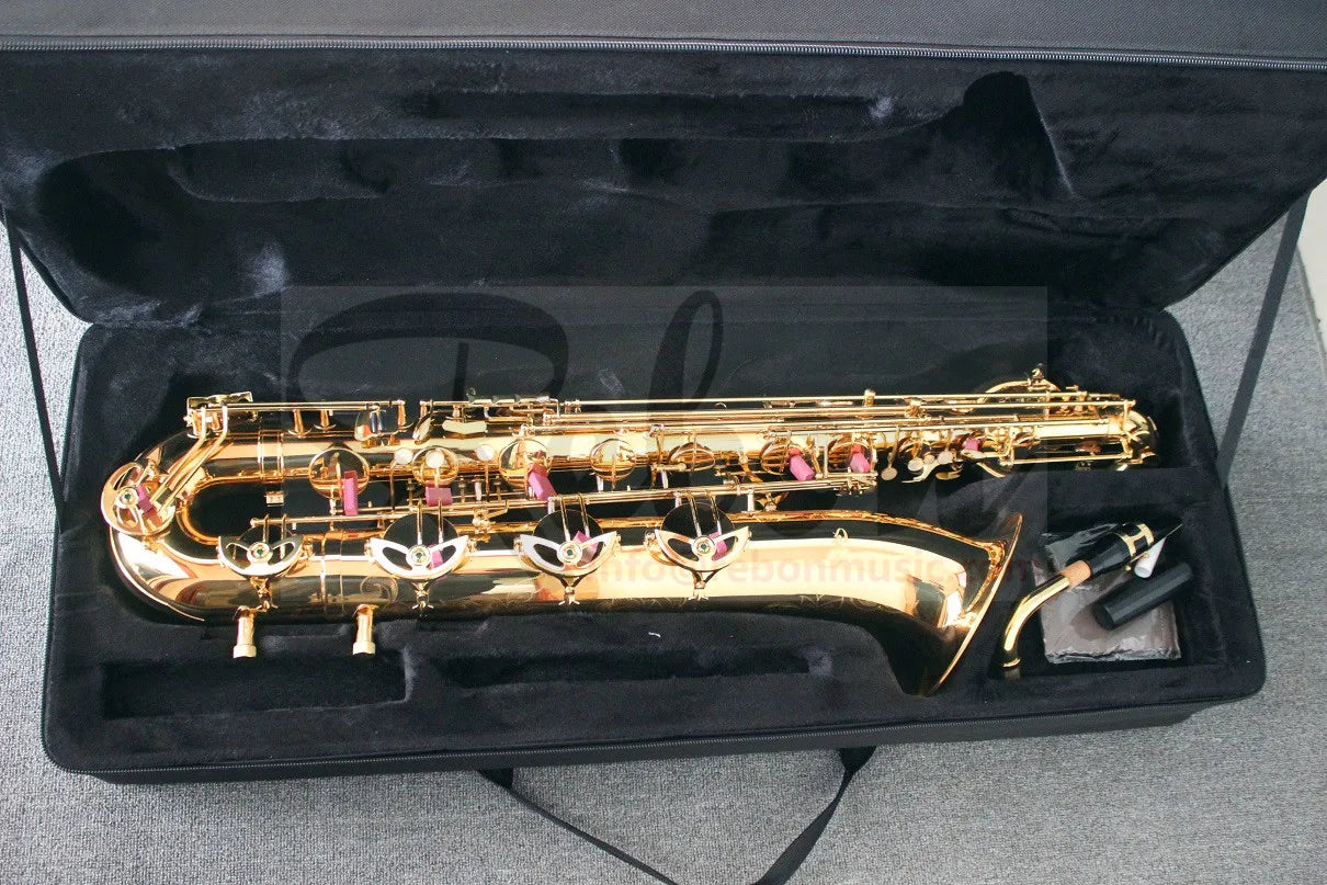 Weifang Rebon Eb Key Baritone Saxophone in gold Colour