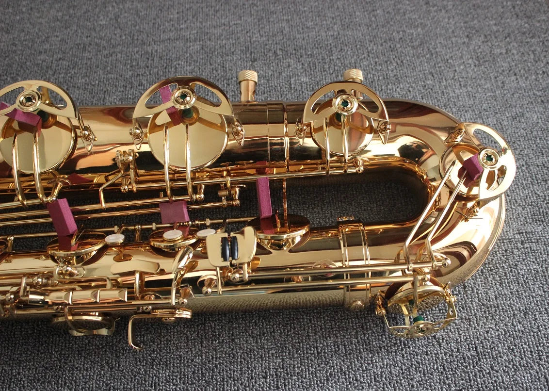 Weifang Rebon Eb Key Baritone Saxophone in gold Colour