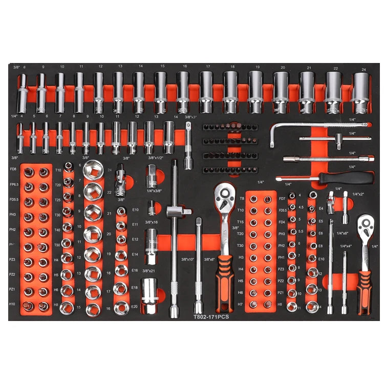 Werks-Direkt vertrieb neuer Metallwerk zeugs atz wagen mit 7 Schubladen Werkzeugs chrank mit Stück Autowerk statt Werkzeugs chra