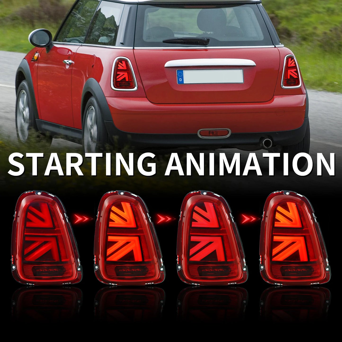 Werkseitig 2. Gen Mk II One Hardtop SD R57 R58 R59 Rück leuchte LED 2007-2013 Cooper S Rückleuchten für  Mini Cooper R56