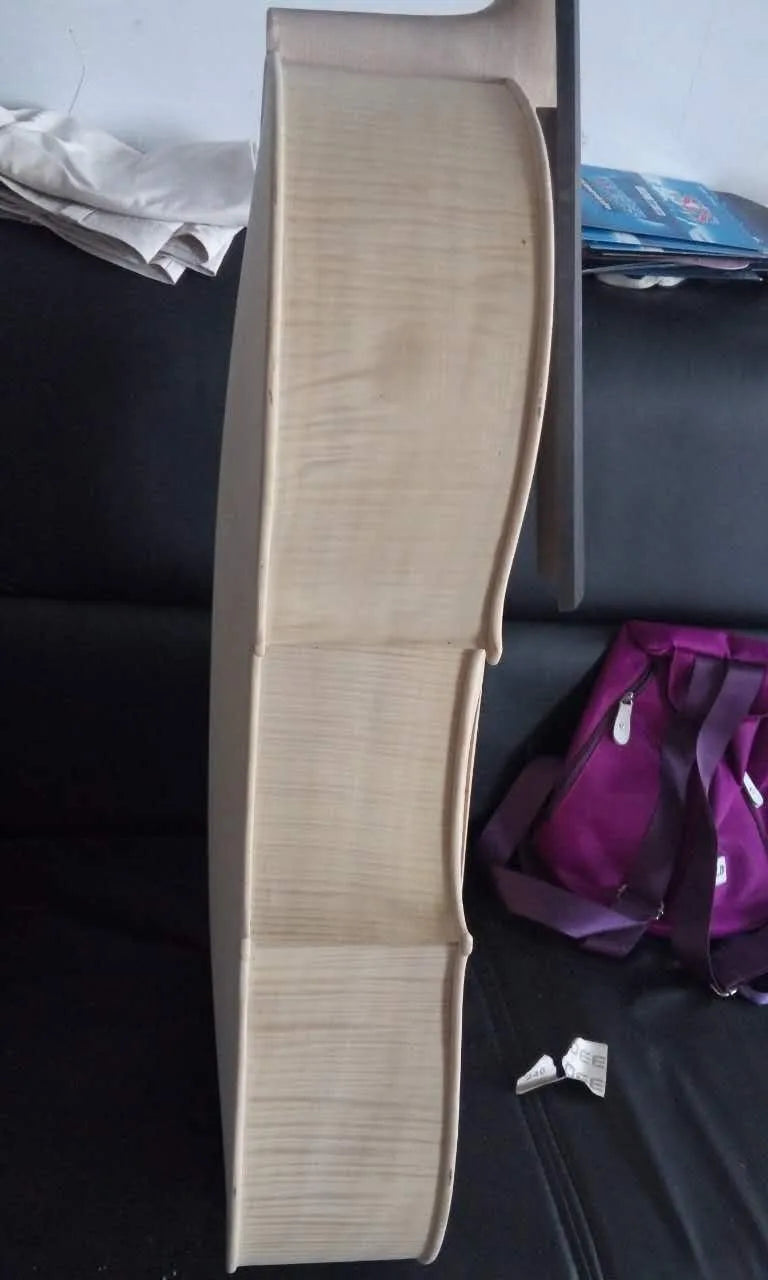 MMOOKA White Cello 4/4 size unvarnished cello with ebony fingerboard