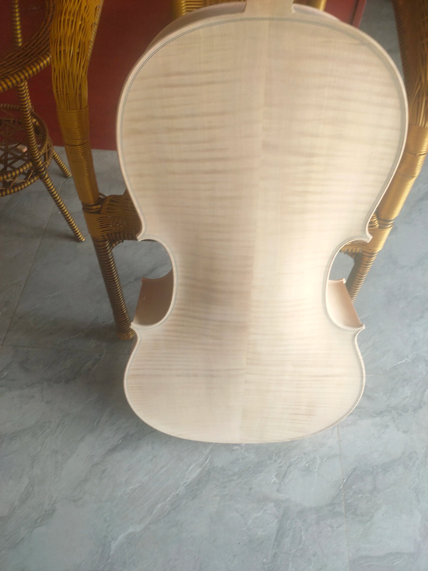 White Panel spruce wood cello 4/4 Maple back side solid wood cello stringed instrument professional cello