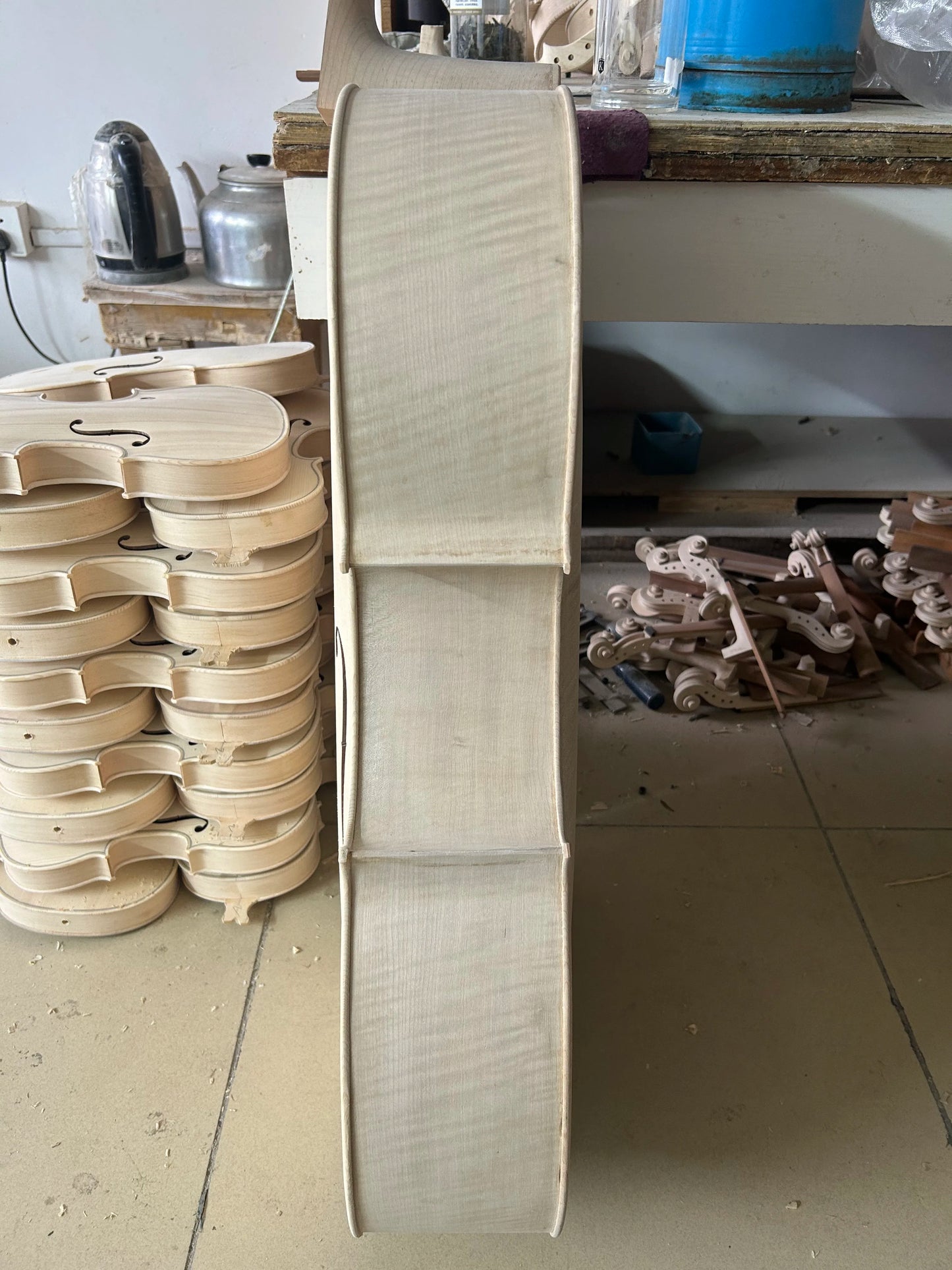 White Panel spruce wood cello 4/4 Maple back side solid wood cello stringed instrument professional cello