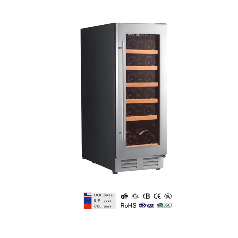 Wholesale Luxury Dual zone vino stand compressor stainless chiller electric wine cooler cellar fridge