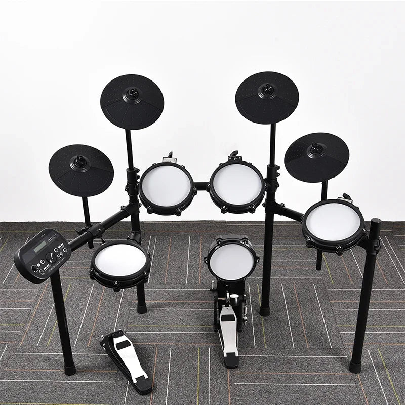MMOOKA Wholesale Percussion Musical Instrument Electronic Kit with Two Pedals Professional Drum Unit