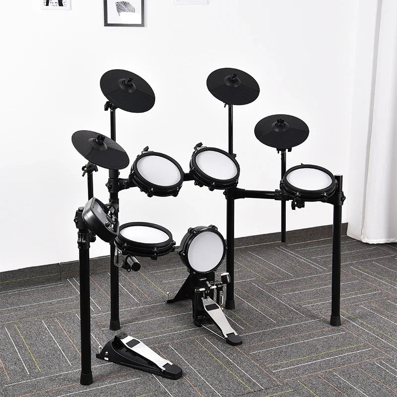 MMOOKA Wholesale Percussion Musical Instrument Electronic Kit with Two Pedals Professional Drum Unit
