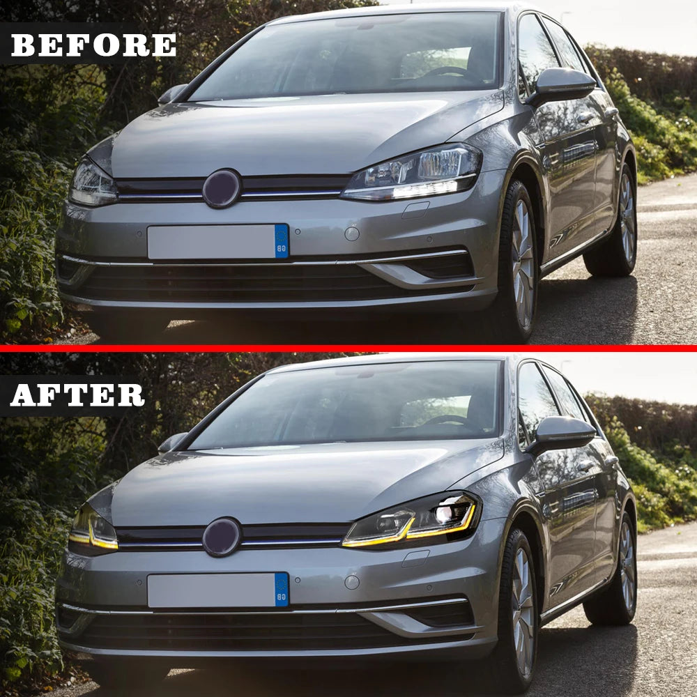 Wholesale led kopf lichter fit für GOLF 7 scheinwerfer mit Sequential drehen signal 2014-2017 für golf mk7 mit 7.5 aussehen