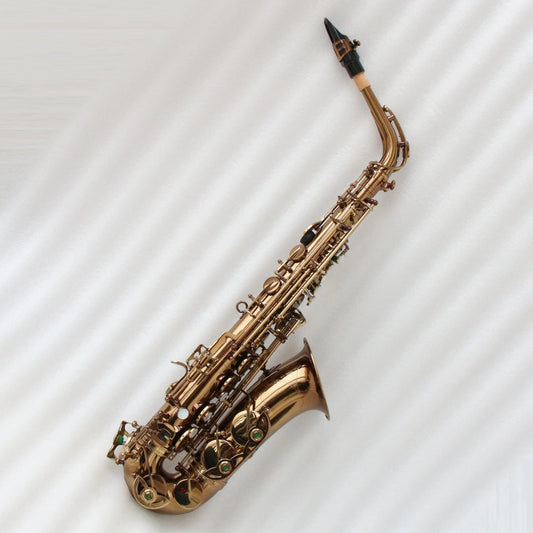 Wholesale professional saxophone alto Brass body Coffee Gold Plated alto saxophone