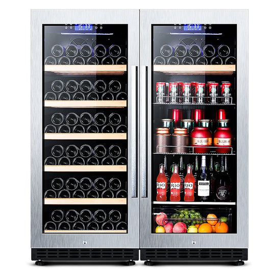 Wine and Beverage Coolers cooler dual zone refrigerator beer bar fridge compressor wine cellar