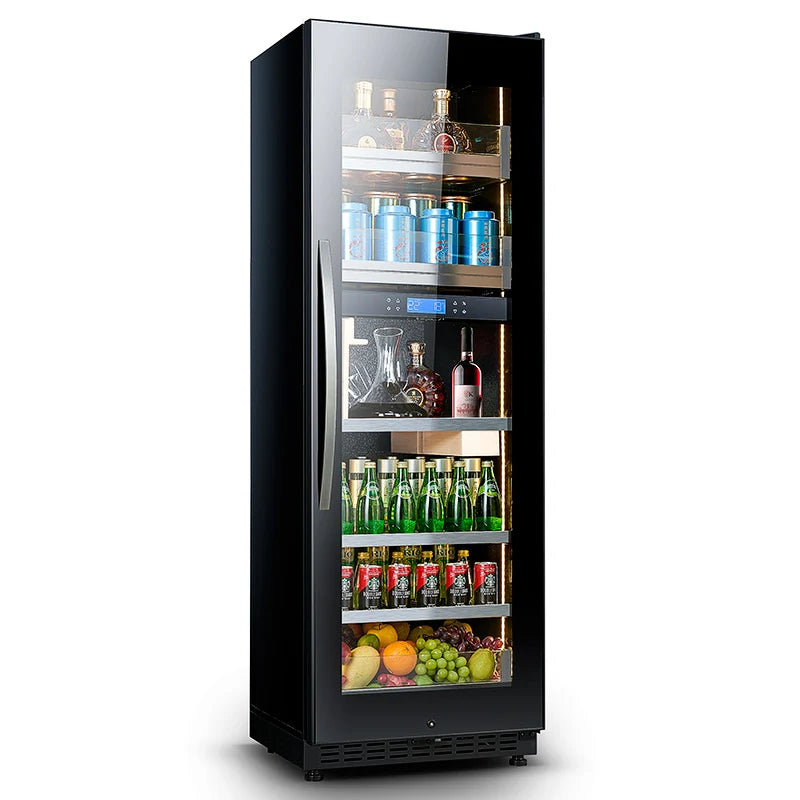 Wine and Beverage Coolers dual zone wine refrigerator Glass door beer cooler fridge compressor wine cellar
