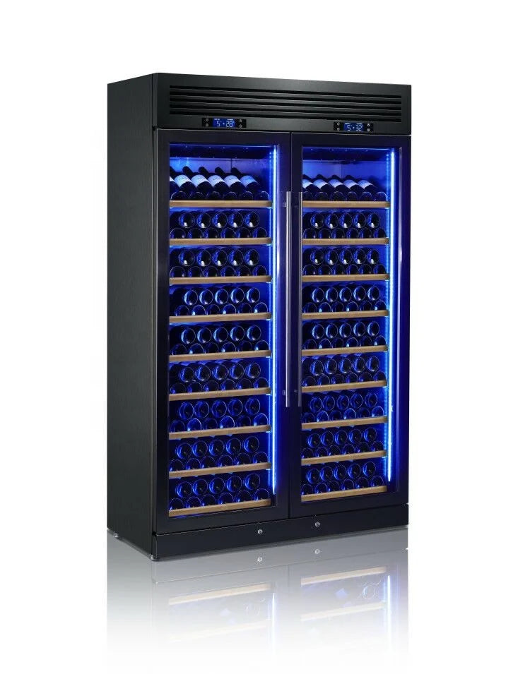 Wine refrigerator 200 bottles big commercial full 304 stainless steel wine cooler