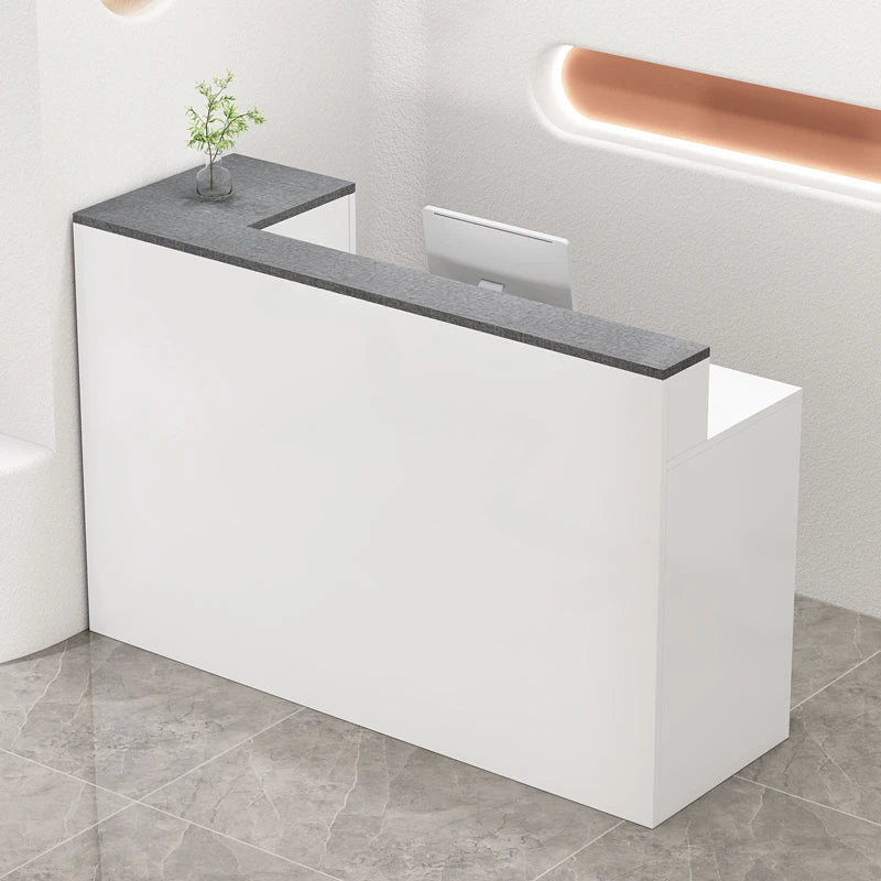 Wooden Beauty Salon Reception Desks Shop Counter Simple Office Cash Register Modern Clothing Store Small Bar Table Church Pulpit