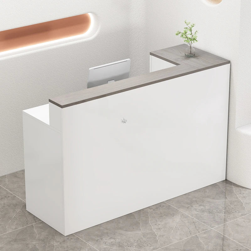 Wooden Beauty Salon Reception Desks Shop Counter Simple Office Cash Register Modern Clothing Store Small Bar Table Church Pulpit