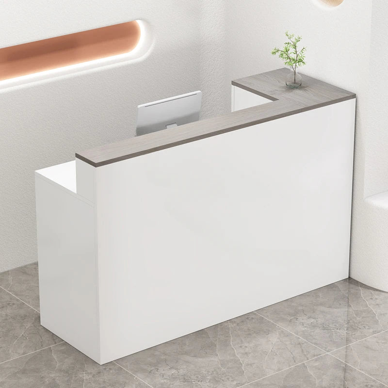 Wooden Beauty Salon Reception Desks Shop Counter Simple Office Cash Register Modern Clothing Store Small Bar Table Church Pulpit