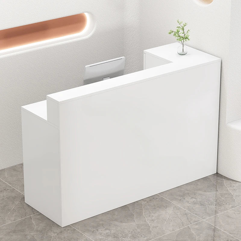 Wooden Beauty Salon Reception Desks Shop Counter Simple Office Cash Register Modern Clothing Store Small Bar Table Church Pulpit