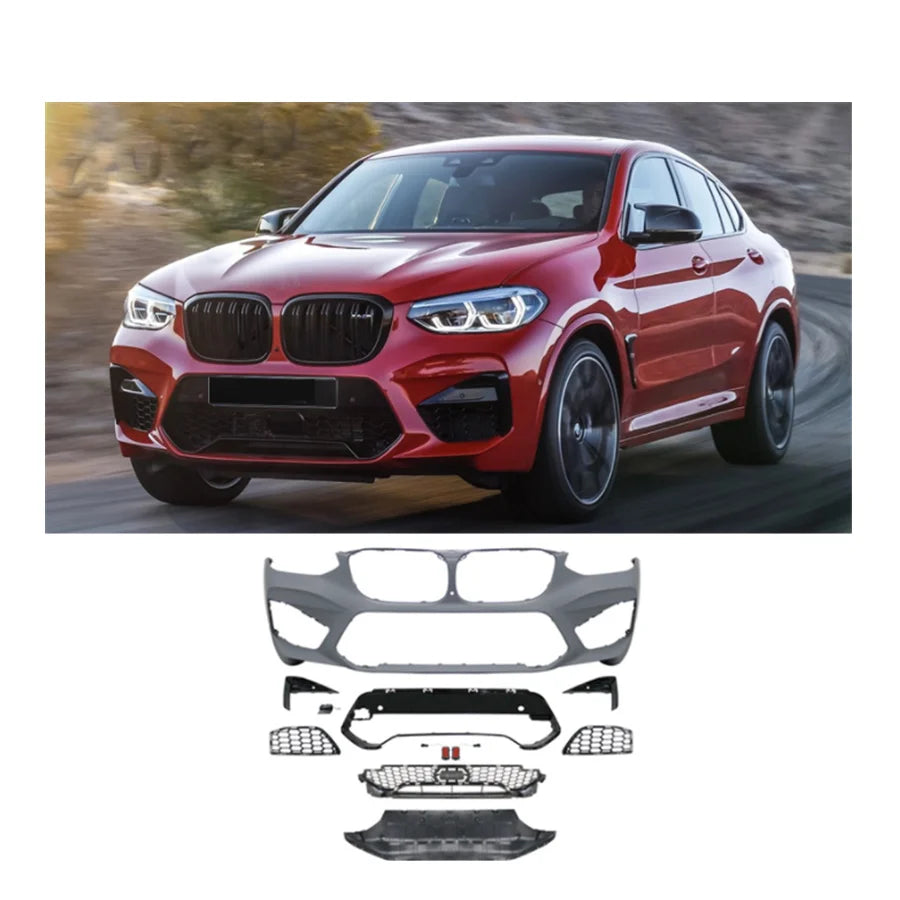 X4 Zubehör Front stoßstange Für BWM X4 G02 2018-2020 Upgrade X4M Wettbewerb G02 Body Kit  X4 Body Kit
