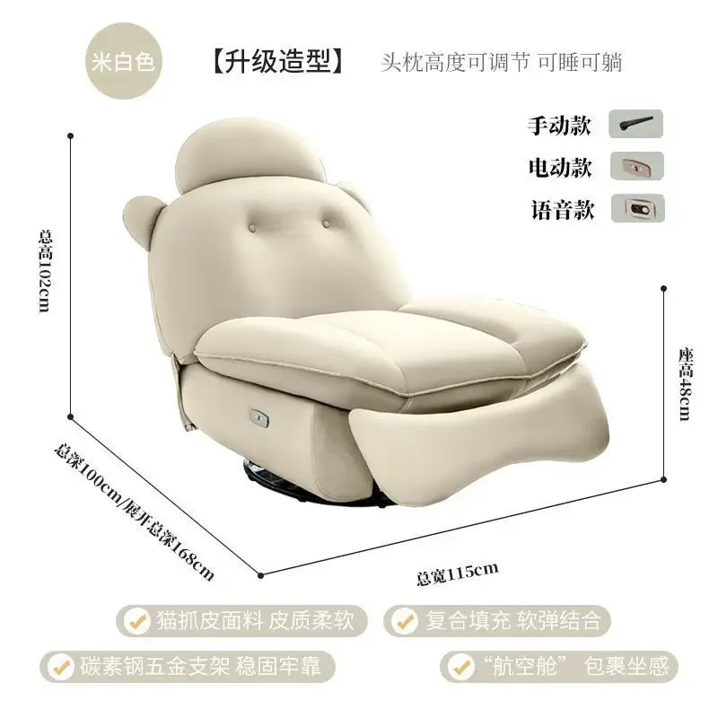 XL Creative Design Functional Sofa Lazy People Can Sleep and Lie Smart Massage Chair