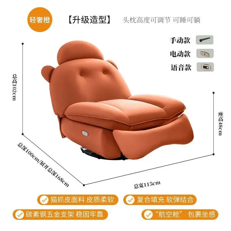 XL Creative Design Functional Sofa Lazy People Can Sleep and Lie Smart Massage Chair