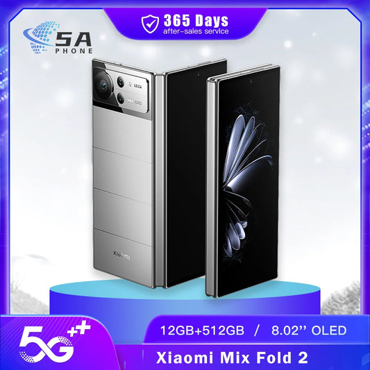 Xiaomi Mix Fold 2 5G SmartPhone 12GB+512GB Dual SIM 8.02'' Foldable Screen 50MP+8MP+13MP+20MP Snapdragon 8+ Gen 1 Mobile Phone