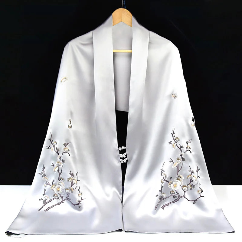 Xiuzhuang self sells holiday gifts to give elders scarves, 2023 new Suzhou embroidered shawl scarves, Chinese style