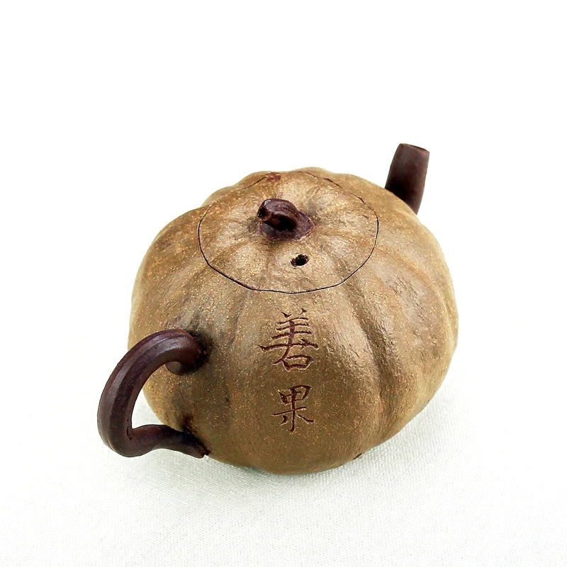 Xiyin Taofu Yixing Purple Clay Pot Handmade Famous Huang Li Shanguo Pot Literati Pot Flower Goods Sketch Pumpkin Teapot