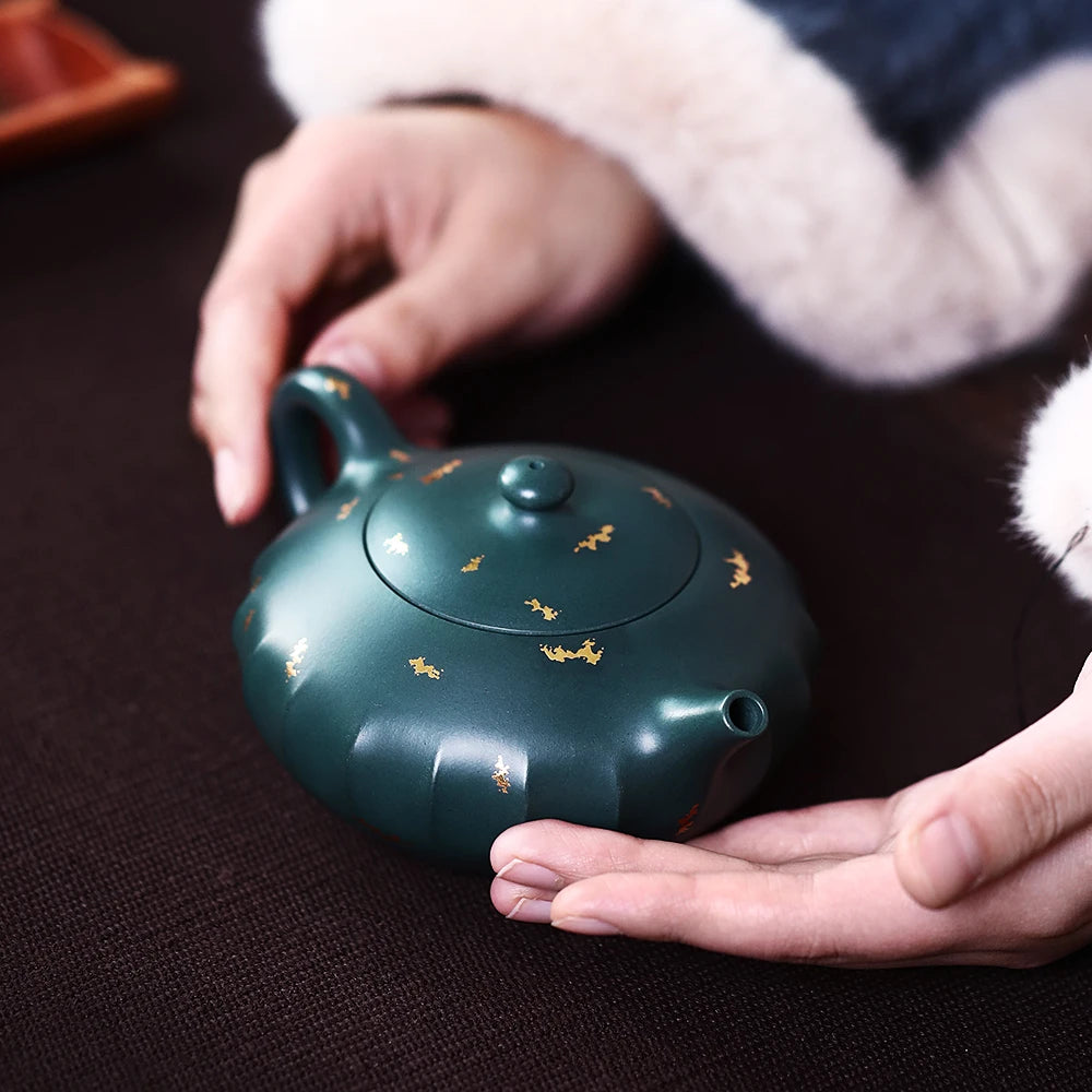 |Yihuchun high-end collection grade Yixing purple clay pot famous pure manual tea pot raw ore Sumatra qingherun