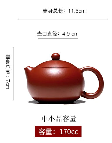 Yixing Famous Master Dahongpao Purple Clay Pot, Pure Handmade Set, Light Luxury, High End Household, Xishi Brewing Tea Pot