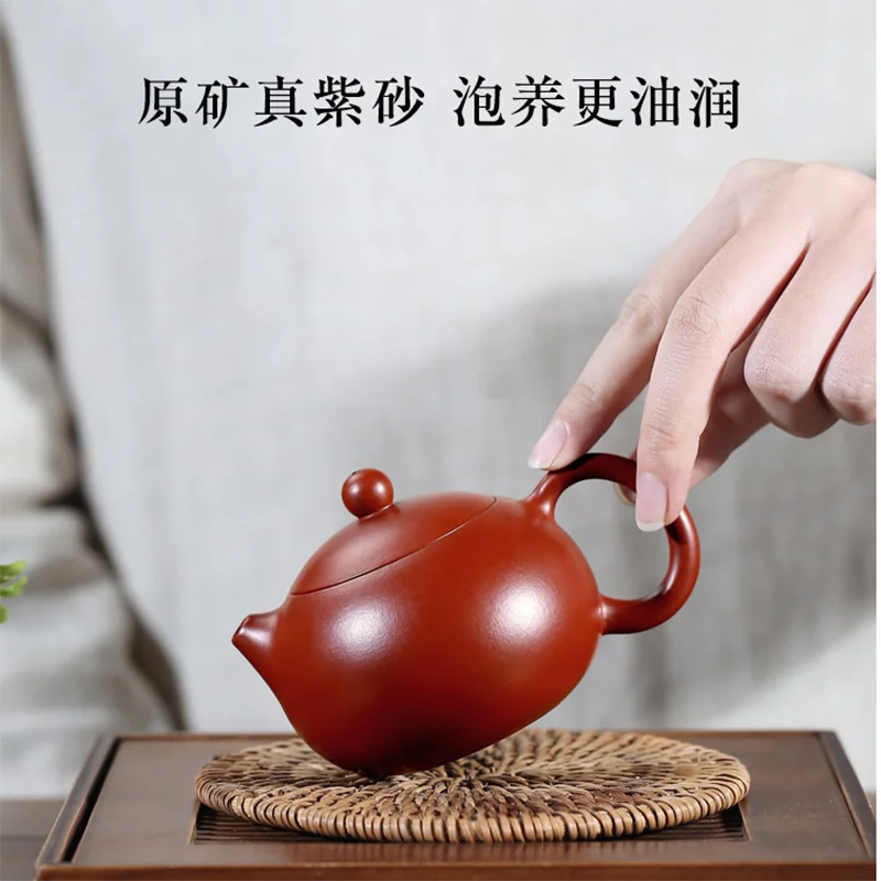 Yixing Famous Master Dahongpao Purple Clay Pot, Pure Handmade Set, Light Luxury, High End Household, Xishi Brewing Tea Pot